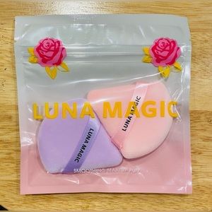 ⚫️ LUNA MAGIC SMOOTHING MAKEUP PUFF DUO PACK OF 2 NEW IN PACKAGE